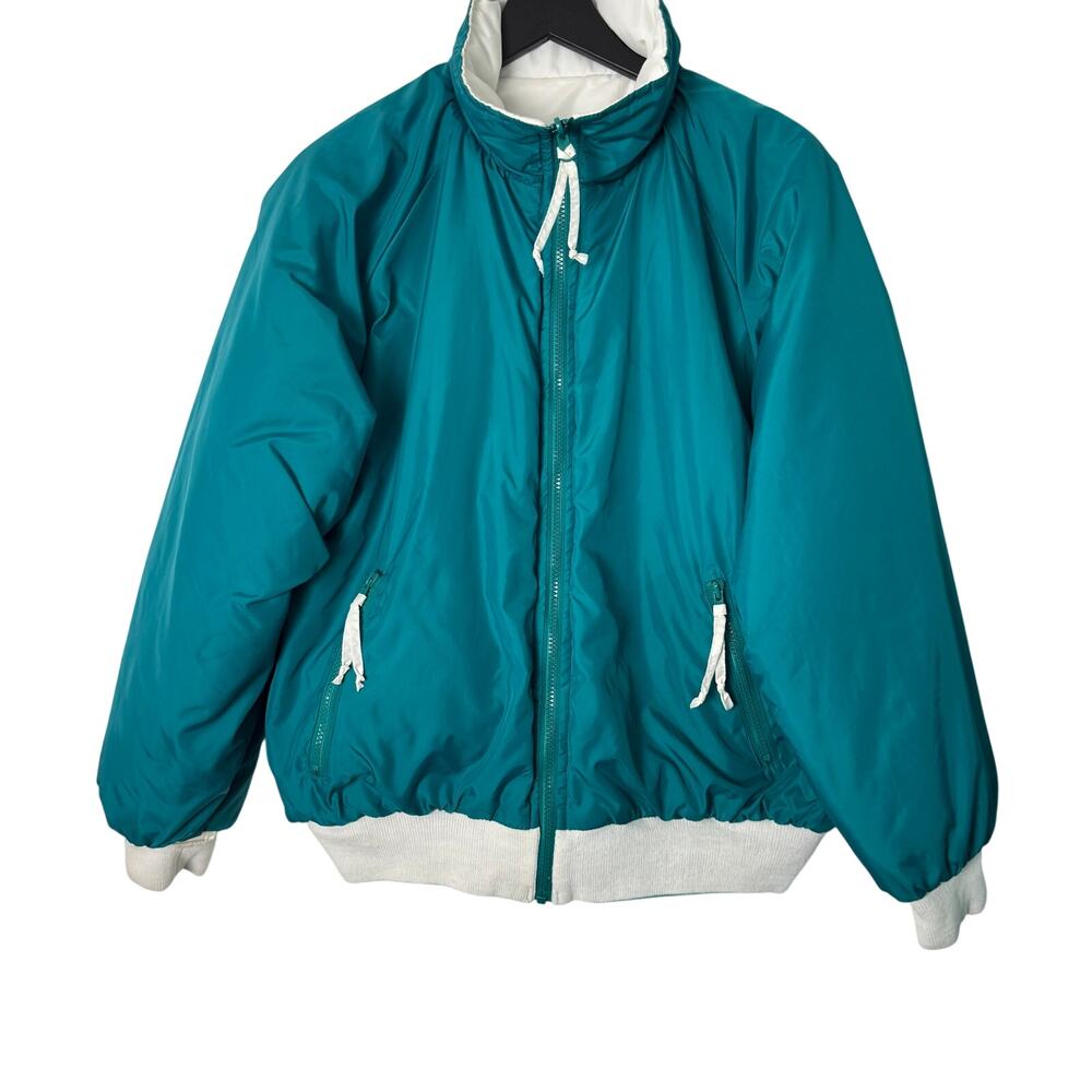 Vintage JCPenney Reversible Nylon Y2K Full Zip Jacket Size L